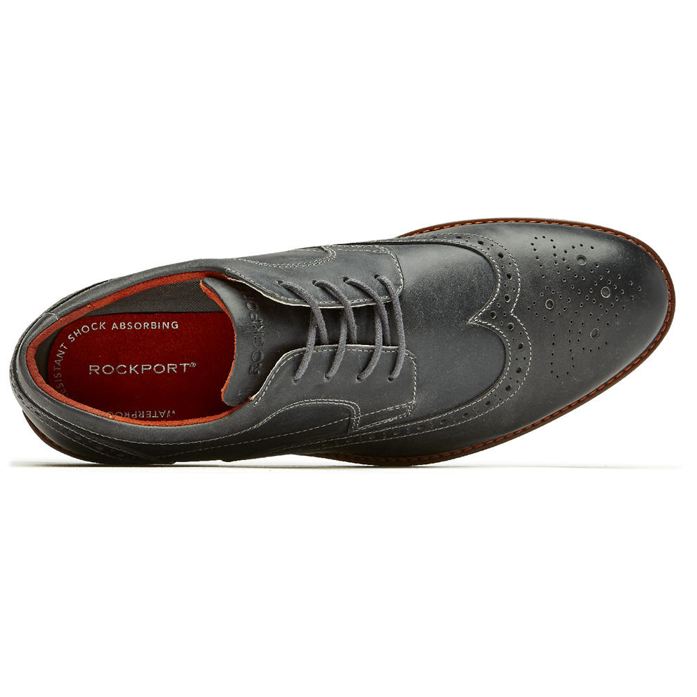 Sapatos Lace Ups Rockport Homem Cinzentas - Dustyn Wingtip - 69048AIYL